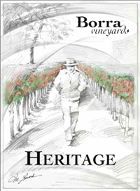 Borra Vineyards Heritage label